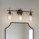Ashford 3 Light 22 inch Rubbed Bronze Vanity Light Wall Light